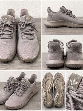 Adidas Tubular Shadow Women’s Sneakers Taupe Pink Casual Athletic Shoes Size 6.5